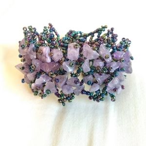 Amethyst & Bead Bracelet